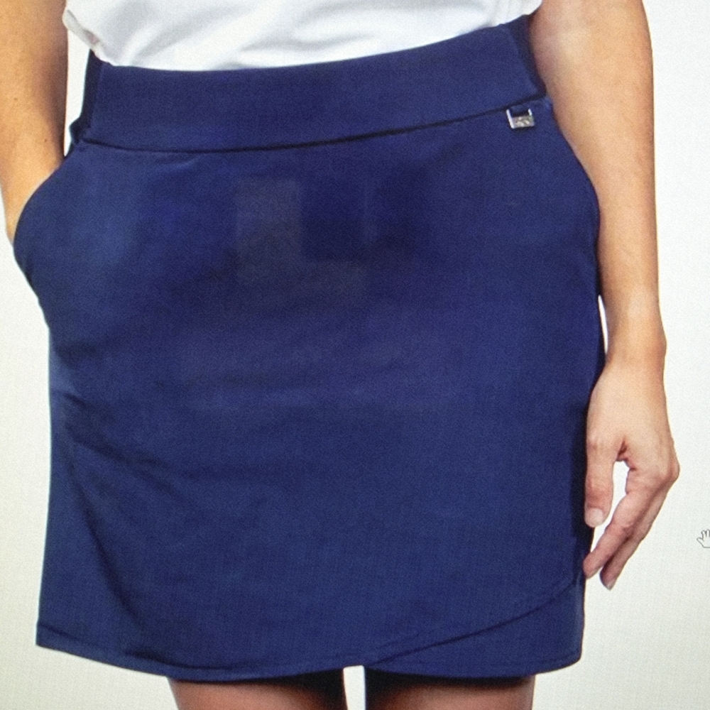 GREG NORMAN Navy Pull On Golf Skort